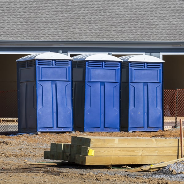 are there any restrictions on what items can be disposed of in the portable restrooms in Fort Shaw